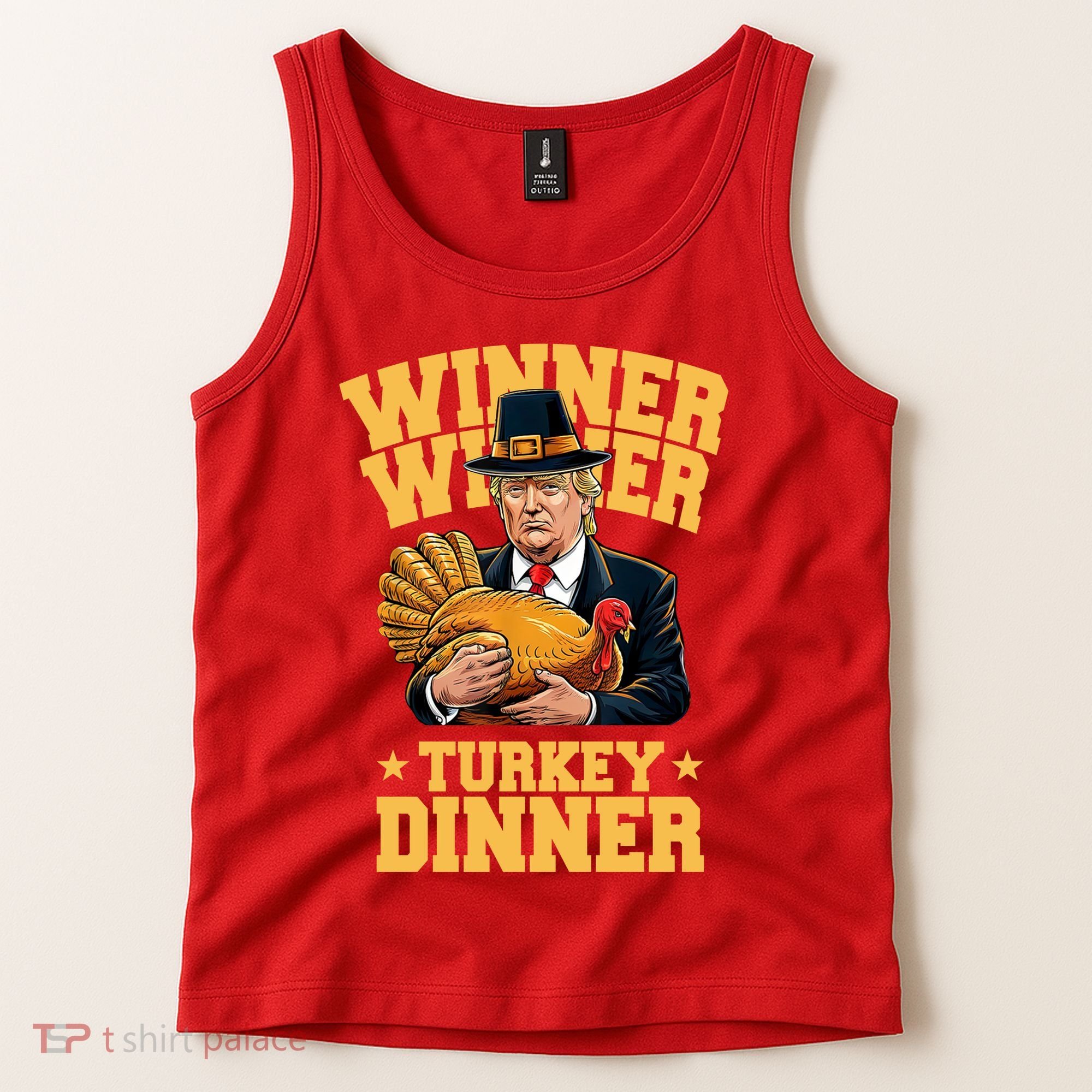Winner Winnter Turkey Dinner Donald Trump Thanksgiving Funny Tank Top