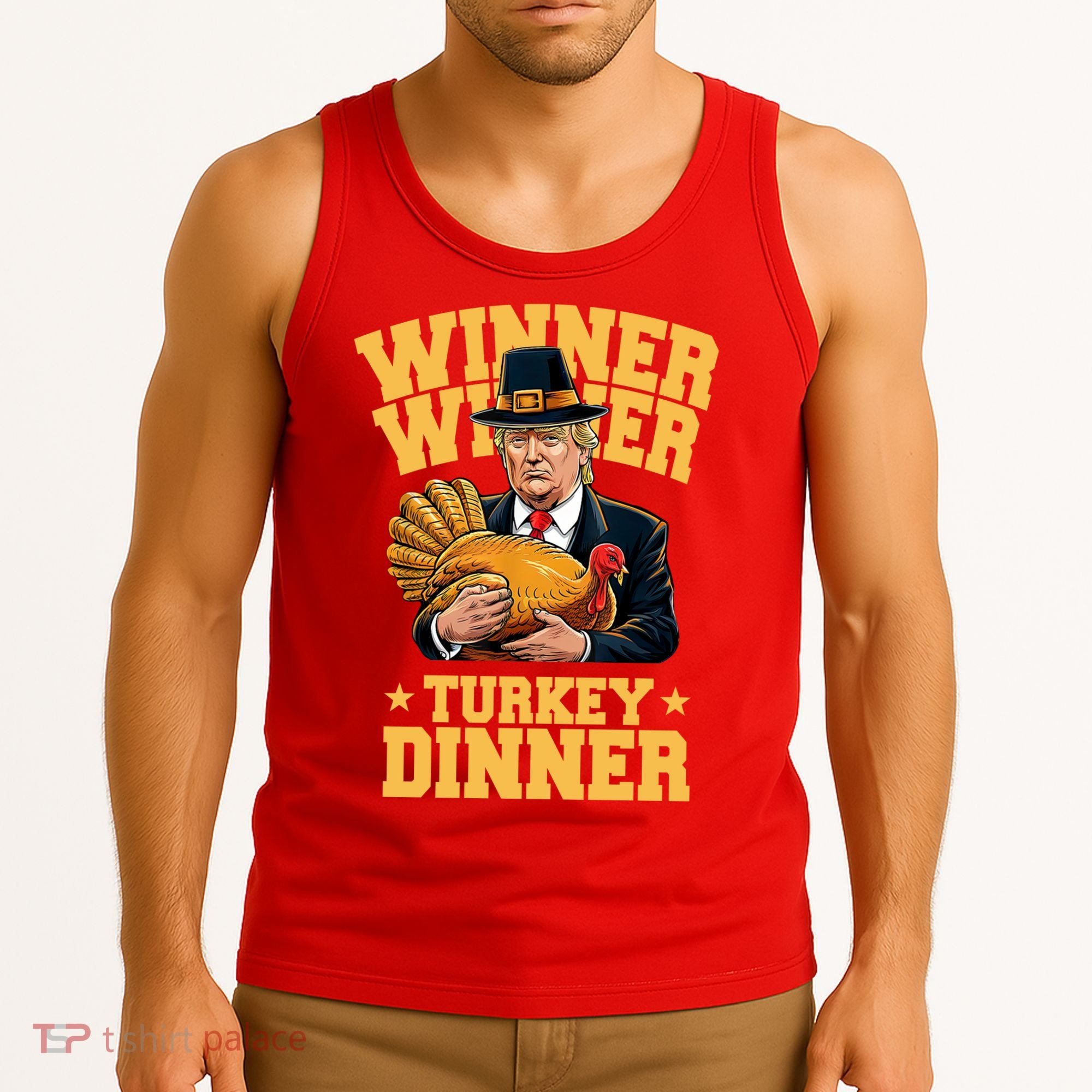 Winner Winnter Turkey Dinner Donald Trump Thanksgiving Funny Tank Top
