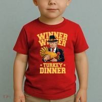 Winner Winnter Turkey Dinner Donald Trump Thanksgiving Funny Toddler T-Shirt thumb 2
