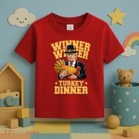 Winner Winnter Turkey Dinner Donald Trump Thanksgiving Funny Toddler T-Shirt thumb 3