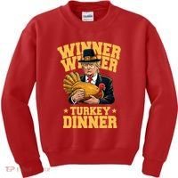 Winner Winnter Turkey Dinner Donald Trump Thanksgiving Funny Kids Sweatshirt thumb 0