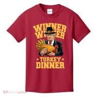 Winner Winnter Turkey Dinner Donald Trump Thanksgiving Funny Kids T-Shirt thumb 0