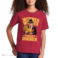 Winner Winnter Turkey Dinner Donald Trump Thanksgiving Funny Kids T-Shirt thumb 2