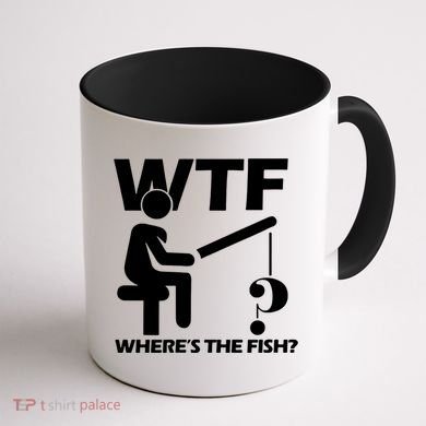 Wtf Wheres The Fish Coffee Mug back