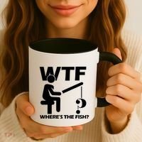Wtf Wheres The Fish Coffee Mug thumb 3