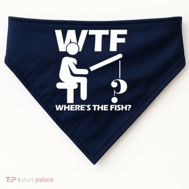 Wtf Wheres The Fish USA-Made Doggie Bandana
