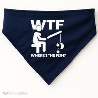 Wtf Wheres The Fish USA-Made Doggie Bandana thumb 0