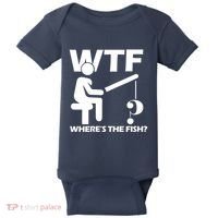 Wtf Wheres The Fish Baby Bodysuit thumb 0