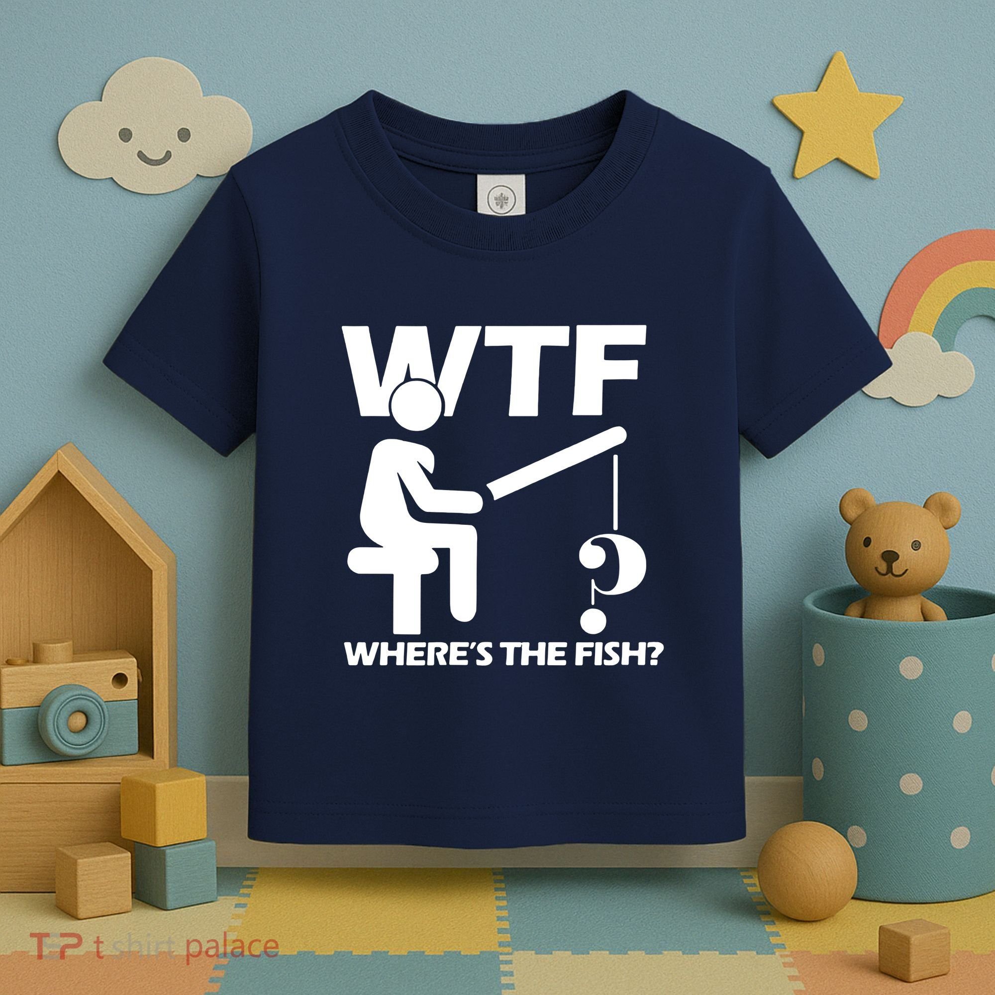 Wtf Wheres The Fish Toddler T-Shirt