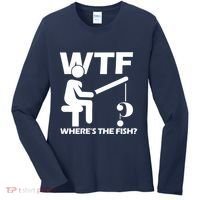 Wtf Wheres The Fish Women's Long Sleeve Shirt thumb 0