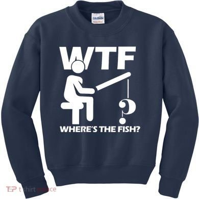 Wtf Wheres The Fish Kids Sweatshirt