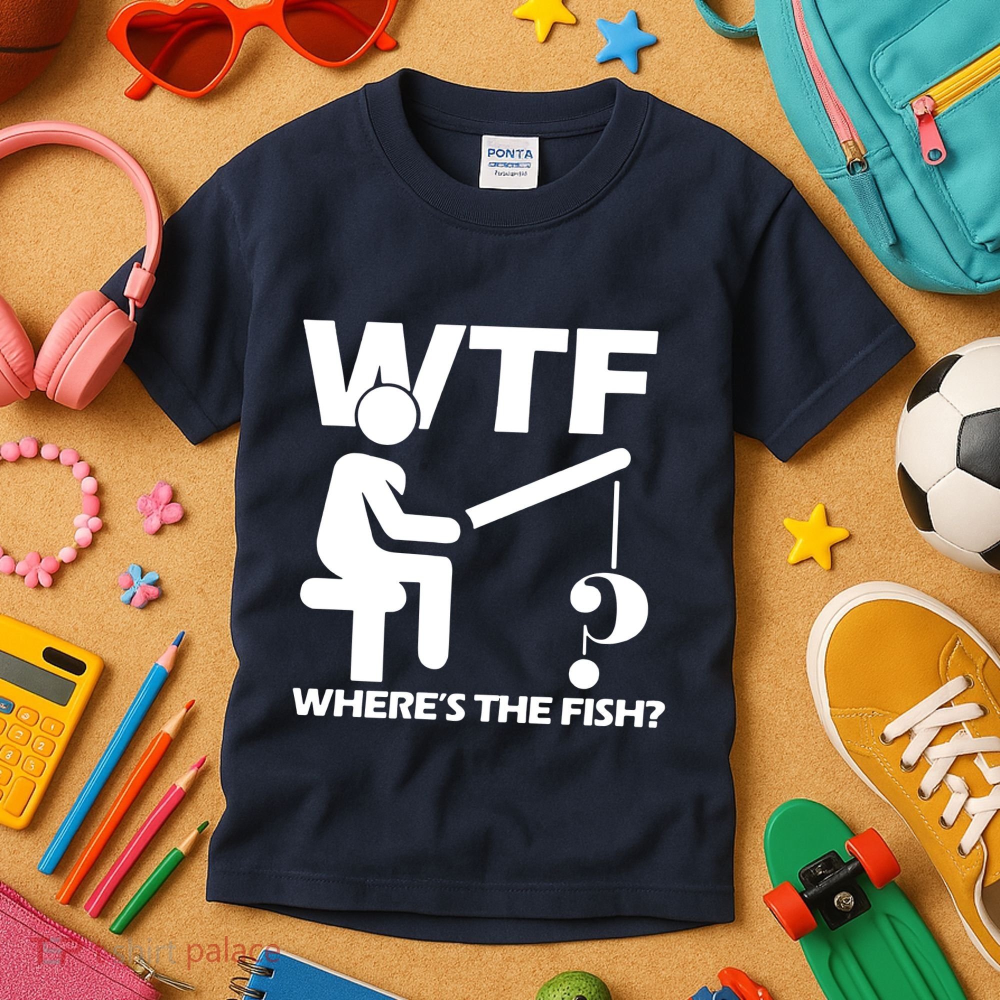Wtf Wheres The Fish Kids T-Shirt