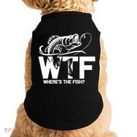 Wtf WhereS The Fish Funny Fishing Lover Gift Doggie Tank thumb 0