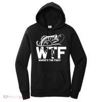 Wtf WhereS The Fish Funny Fishing Lover Gift Women's Hoodie thumb 0