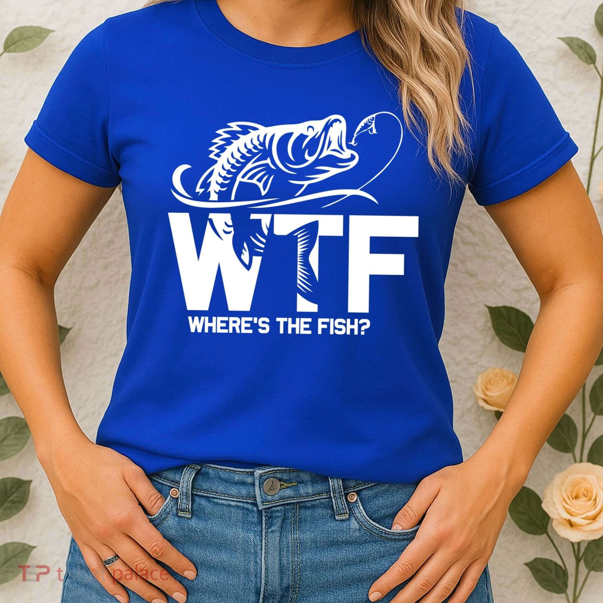 Wtf WhereS The Fish Funny Fishing Lover Gift Women's T-Shirt