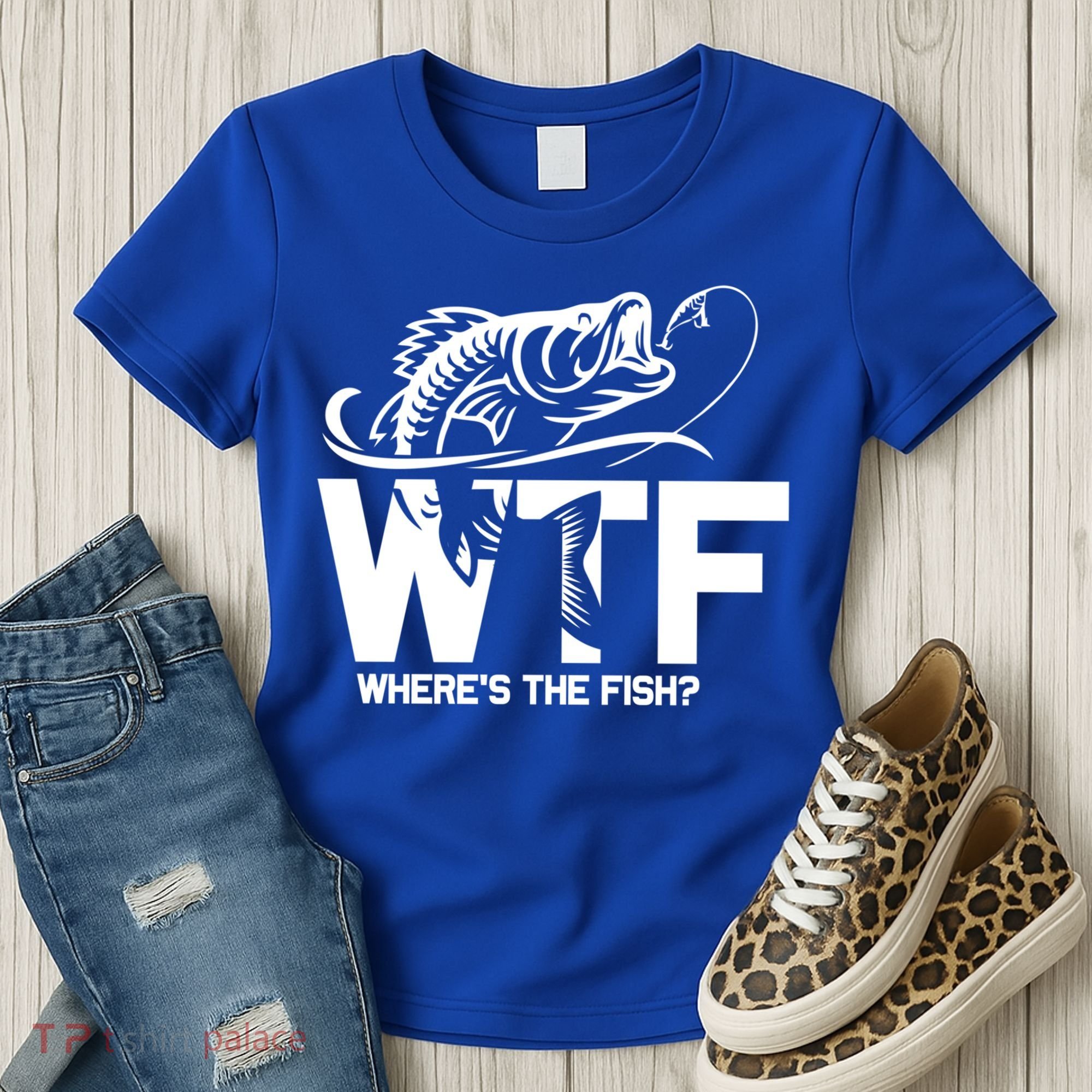 Wtf WhereS The Fish Funny Fishing Lover Gift Women's T-Shirt