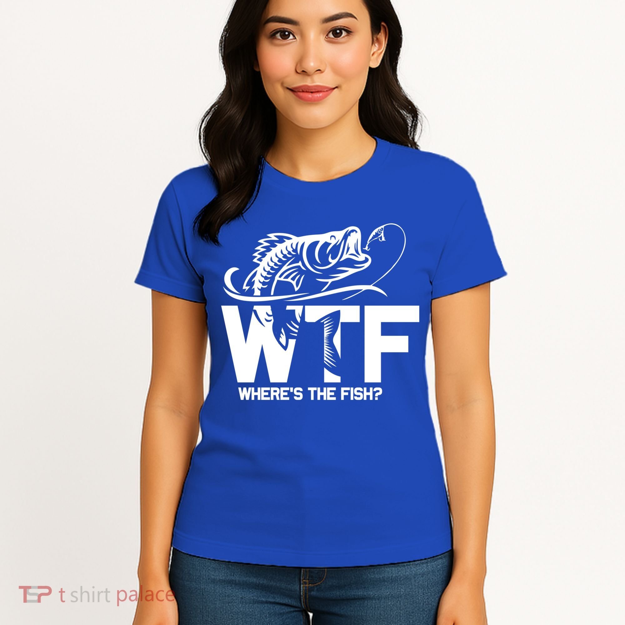 Wtf WhereS The Fish Funny Fishing Lover Gift Women's T-Shirt