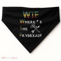 WTF Wheres The Frybread Native American USA-Made Doggie Bandana thumb 0