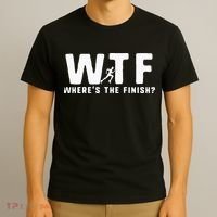 WTF Where's The Finish Funny Running T-Shirt thumb 3