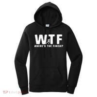 WTF Where's The Finish Funny Running Women's Hoodie thumb 0