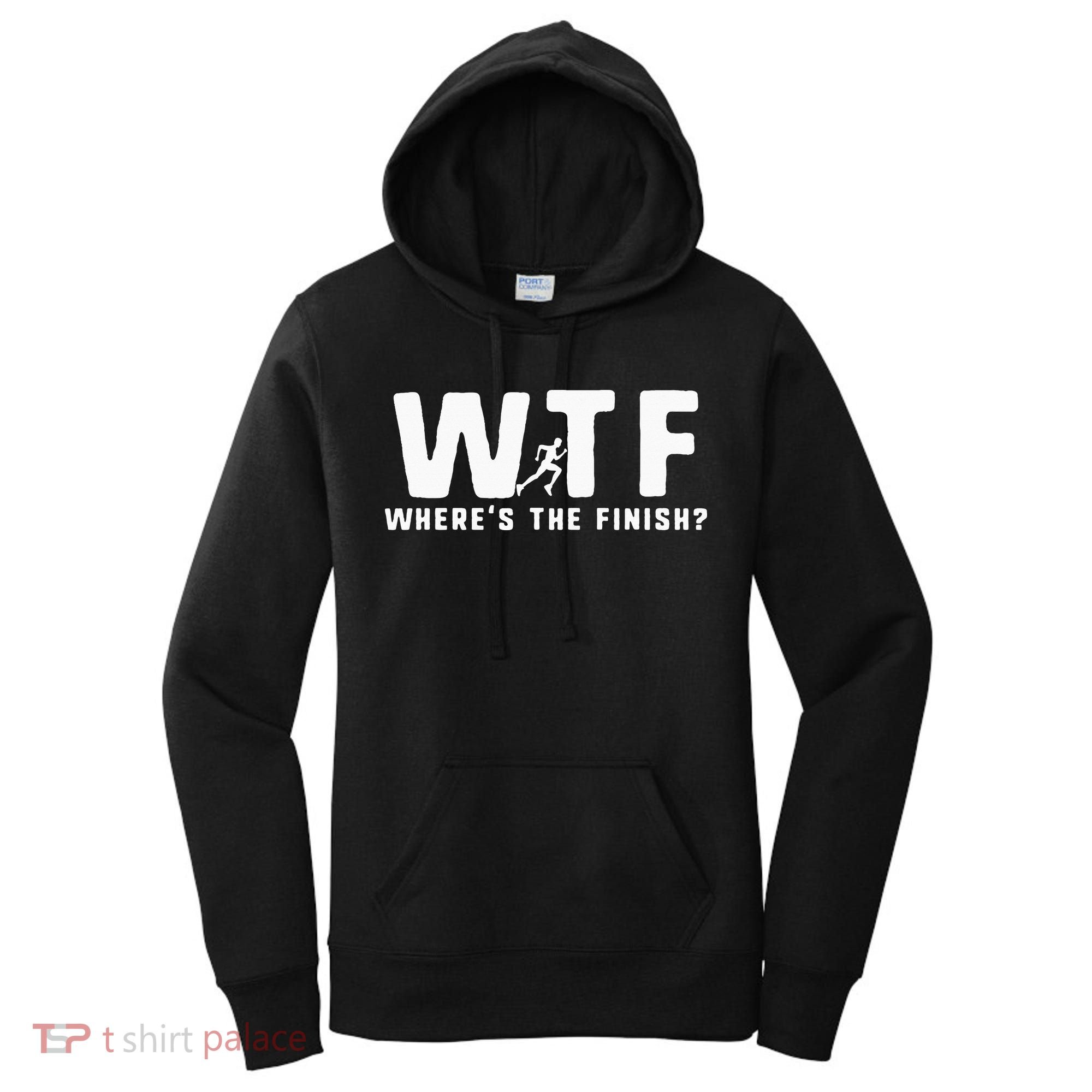 WTF Where's The Finish Funny Running Women's Hoodie
