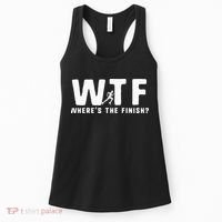 WTF Where's The Finish Funny Running Women's Tank Top thumb 0