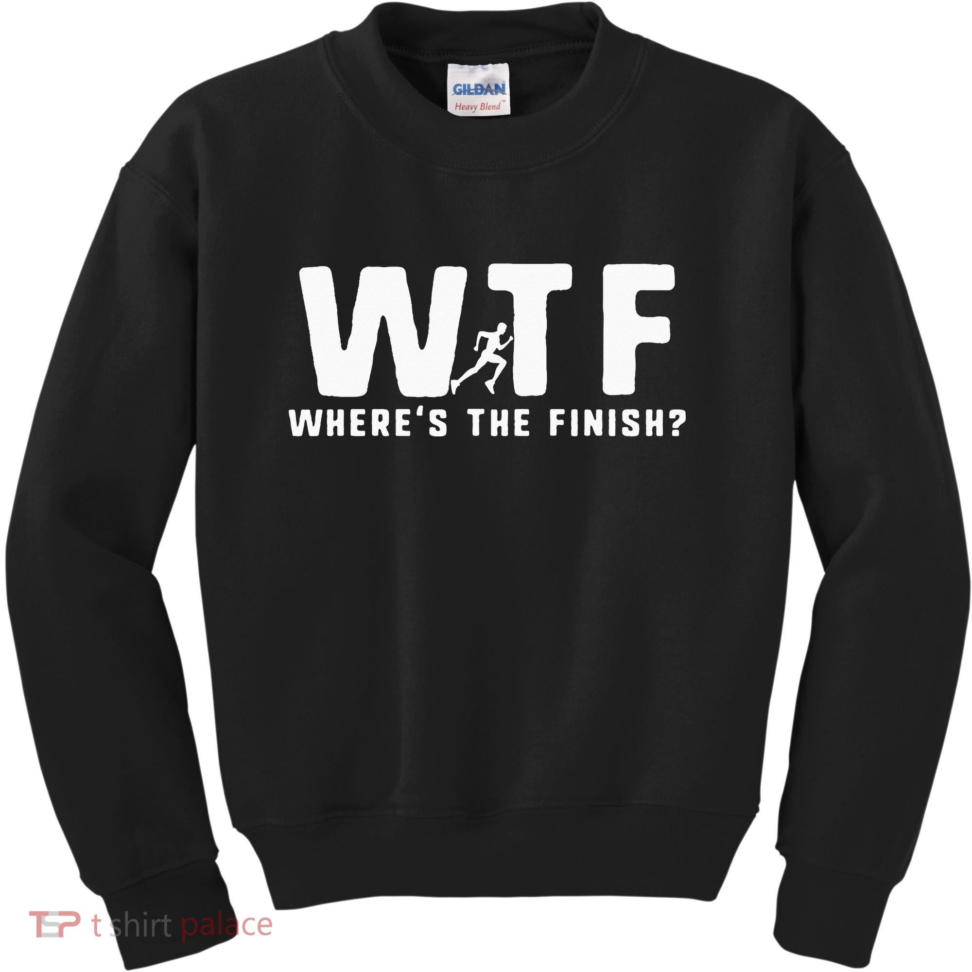 WTF Where's The Finish Funny Running Kids Sweatshirt