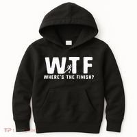 WTF Where's The Finish Funny Running Kids Hoodie thumb 0