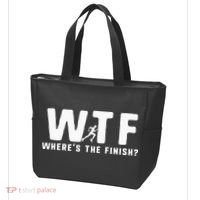 WTF Where's The Finish Funny Running Tote Bag thumb 3
