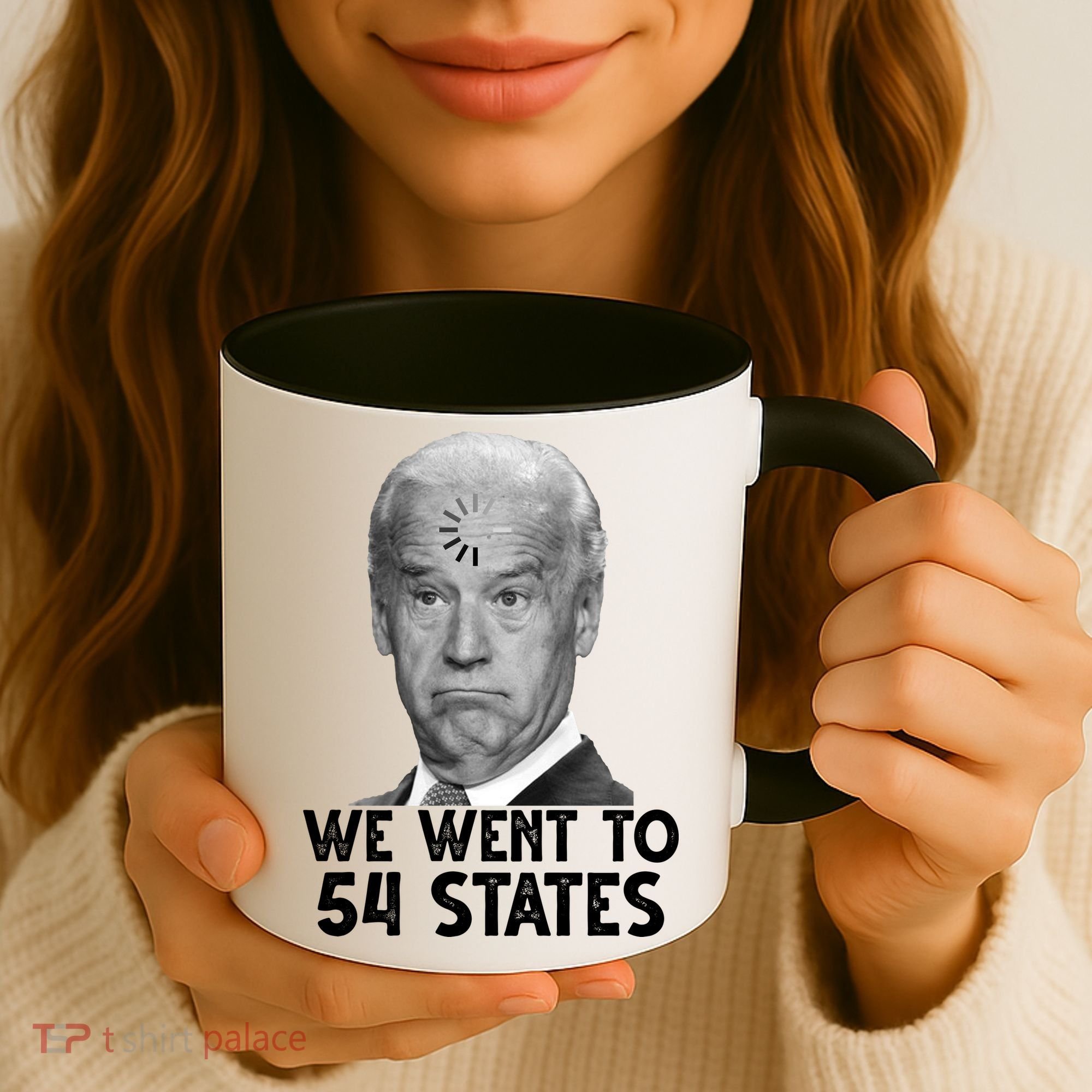 We Went To 54 States Joe Biden Loading Anti Biden Funny Coffee Mug