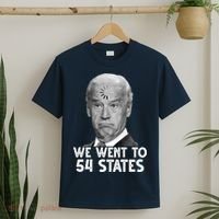We Went To 54 States Joe Biden Loading Anti Biden Funny T-Shirt thumb 2