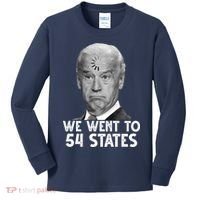 We Went To 54 States Joe Biden Loading Anti Biden Funny Kids Long Sleeve Shirt thumb 0