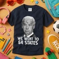 We Went To 54 States Joe Biden Loading Anti Biden Funny Kids T-Shirt thumb 3