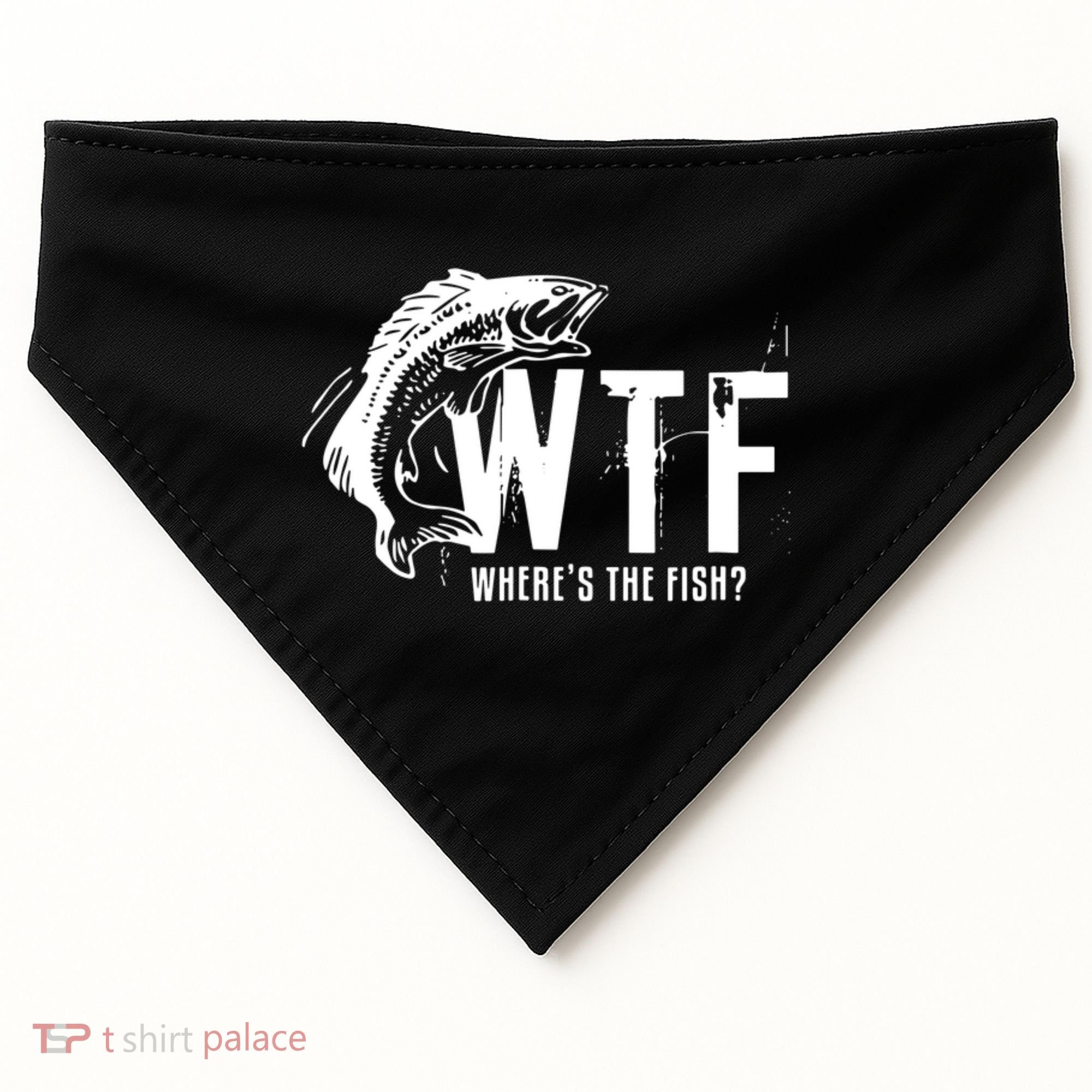 WTF Where's The Fish USA-Made Doggie Bandana