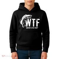 WTF Where's The Fish Kids Hoodie thumb 4