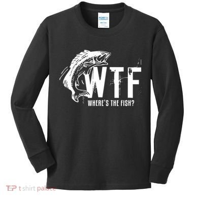 WTF Where's The Fish Kids Long Sleeve Shirt