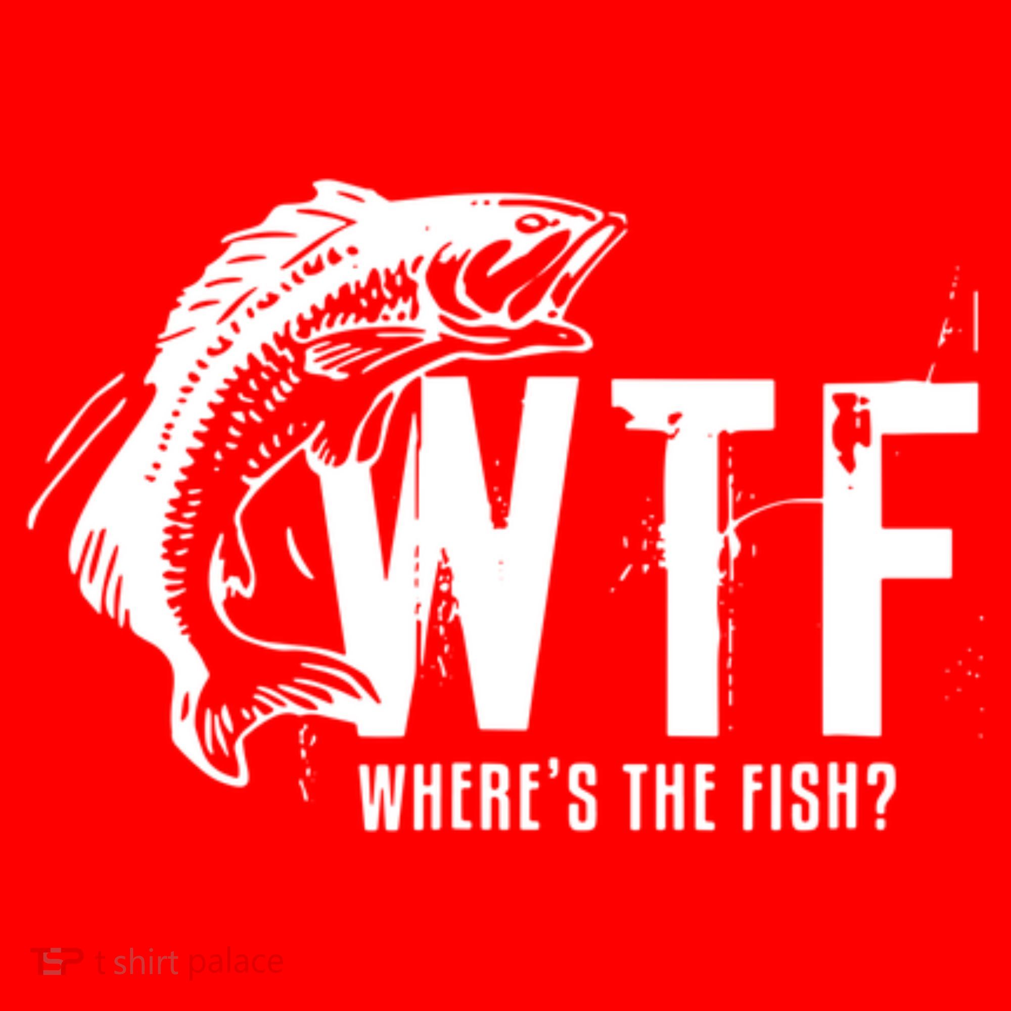 WTF Where's The Fish Santa Hat