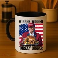 Winner Winner Turkey Dinner Funny Trump Usa Coffee Mug thumb 4