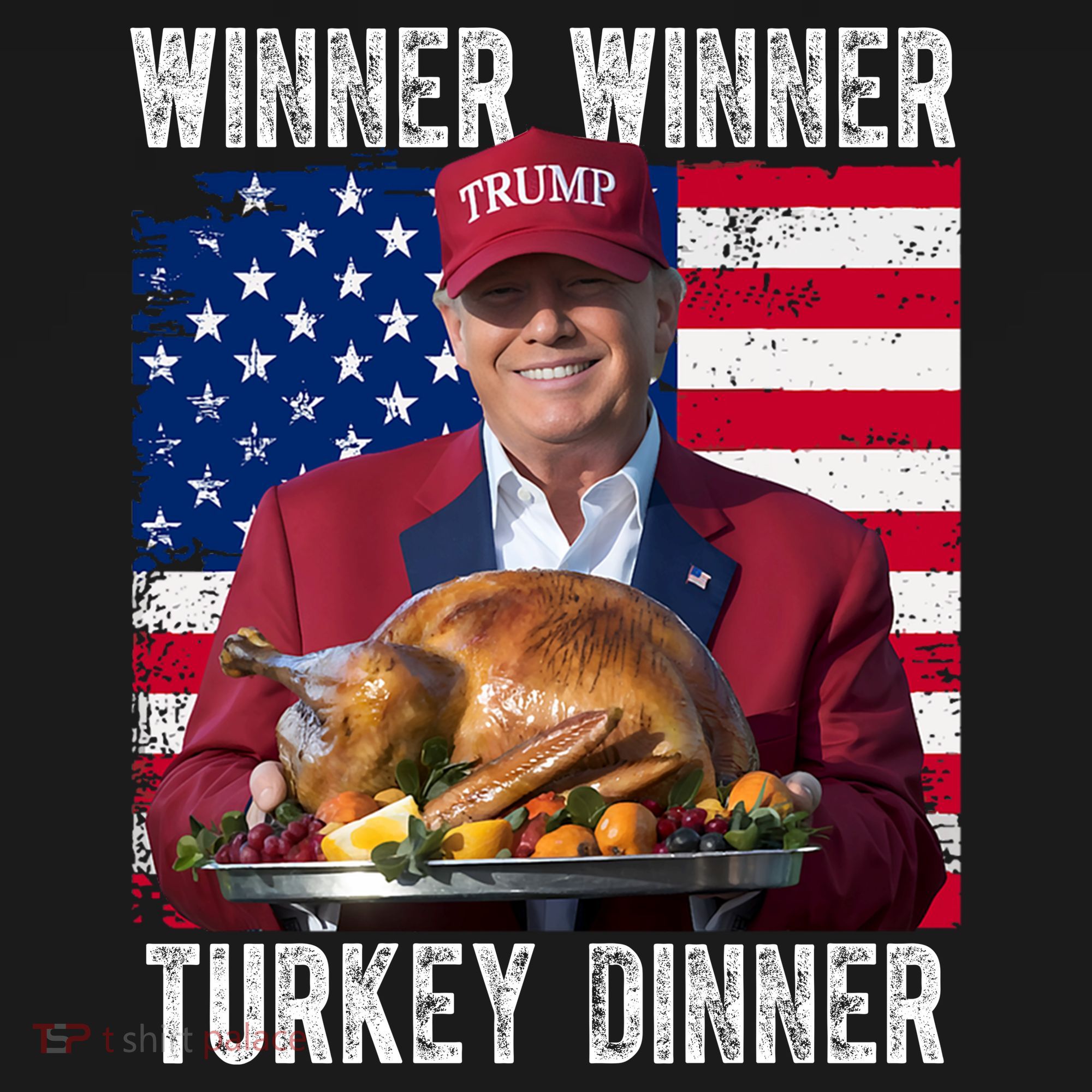 Winner Winner Turkey Dinner Funny Trump Usa Women's Hoodie