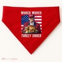 Winner Winner Turkey Dinner Funny Trump Usa USA-Made Doggie Bandana thumb 0