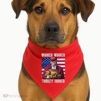 Winner Winner Turkey Dinner Funny Trump Usa USA-Made Doggie Bandana thumb 1