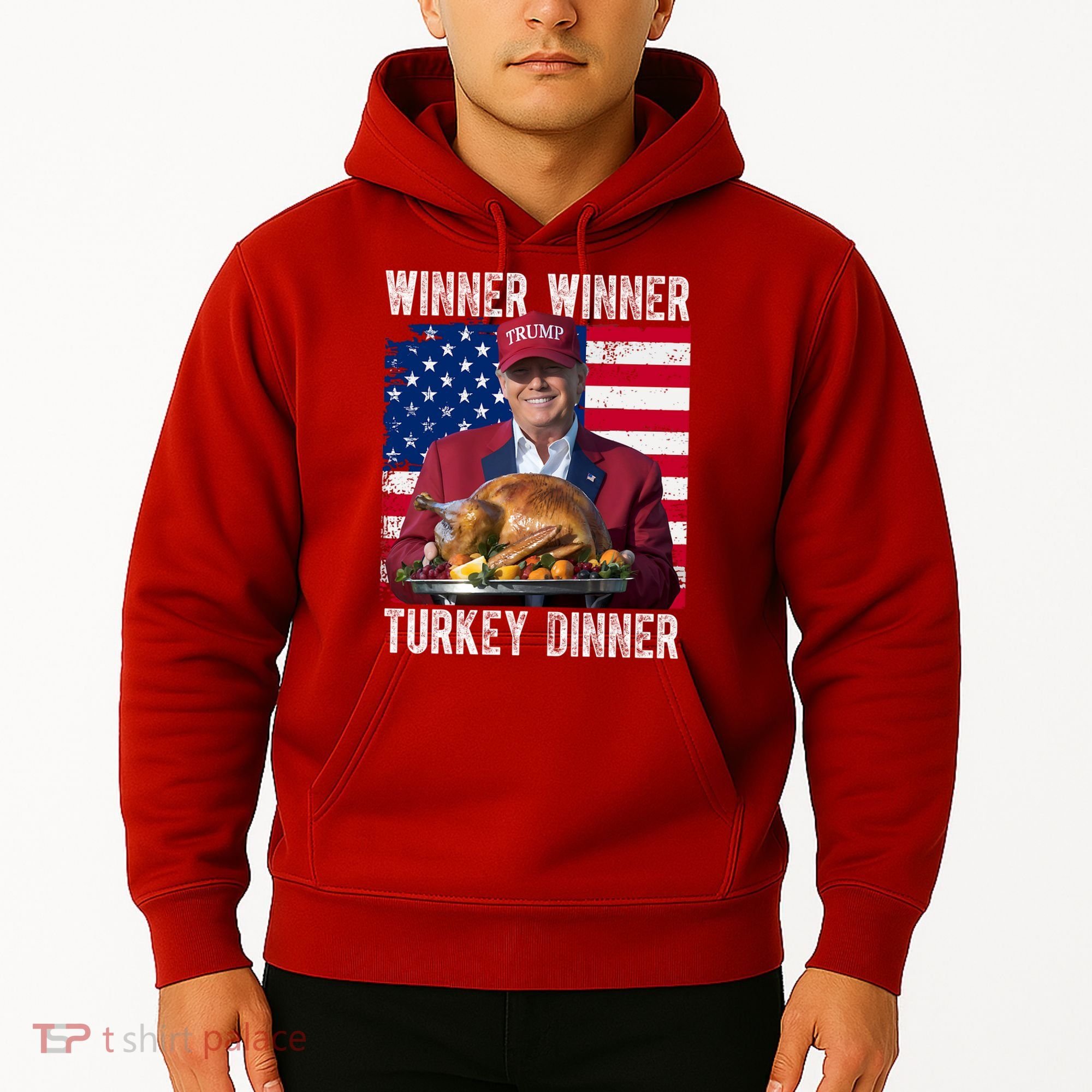 Winner Winner Turkey Dinner Funny Trump Usa Hoodie