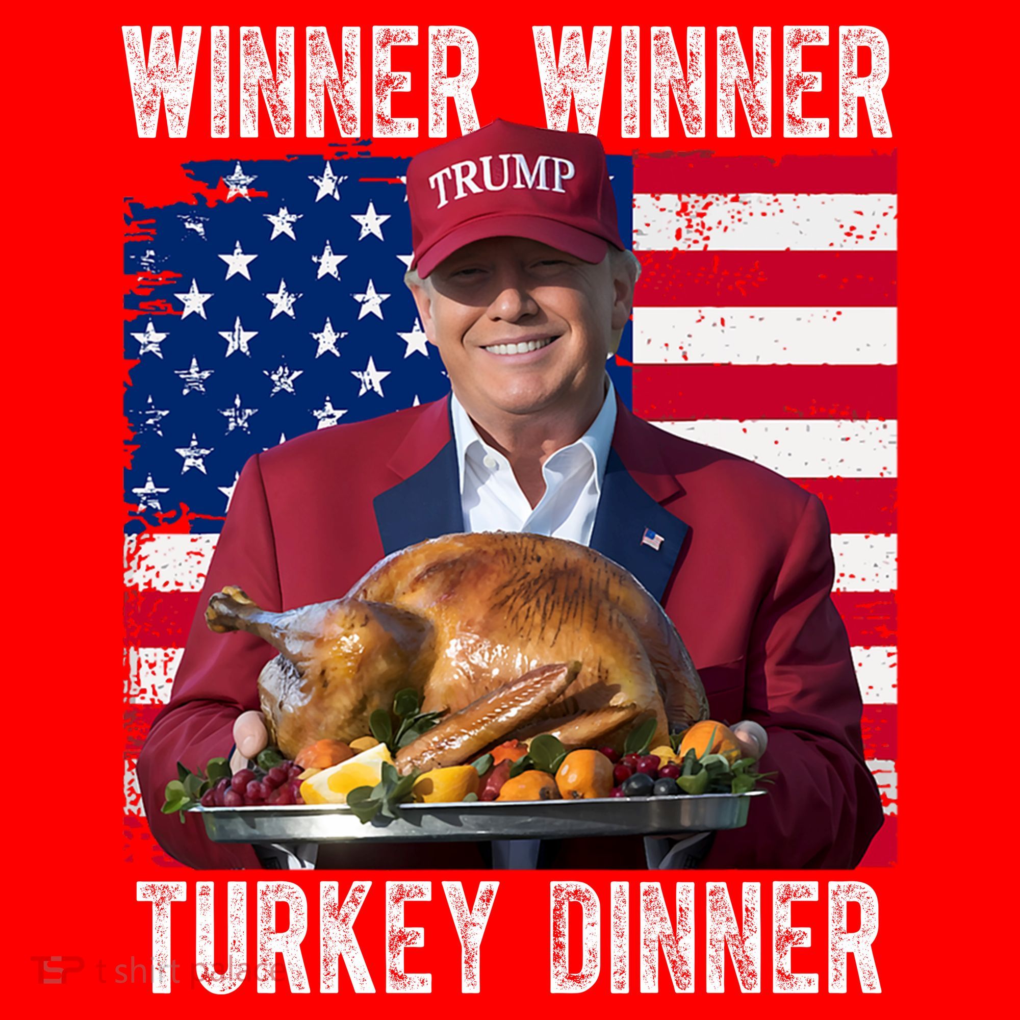 Winner Winner Turkey Dinner Funny Trump Usa Hoodie