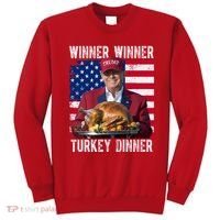 Winner Winner Turkey Dinner Funny Trump Usa Sweatshirt thumb 0