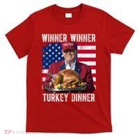 Winner Winner Turkey Dinner Funny Trump Usa T-Shirt thumb 0
