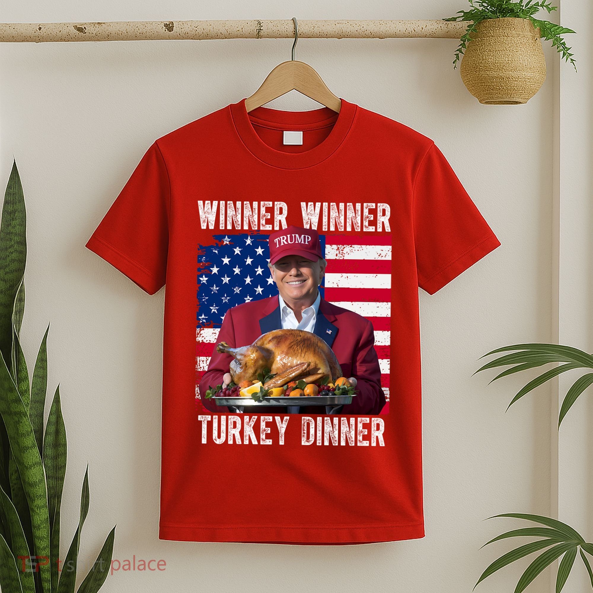 Winner Winner Turkey Dinner Funny Trump Usa T-Shirt