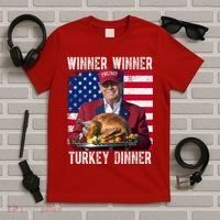 Winner Winner Turkey Dinner Funny Trump Usa T-Shirt thumb 5
