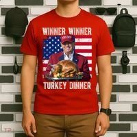 Winner Winner Turkey Dinner Funny Trump Usa T-Shirt thumb 6