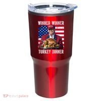 Winner Winner Turkey Dinner Funny Trump Usa Tumbler thumb 0