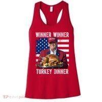 Winner Winner Turkey Dinner Funny Trump Usa Women's Tank Top thumb 0